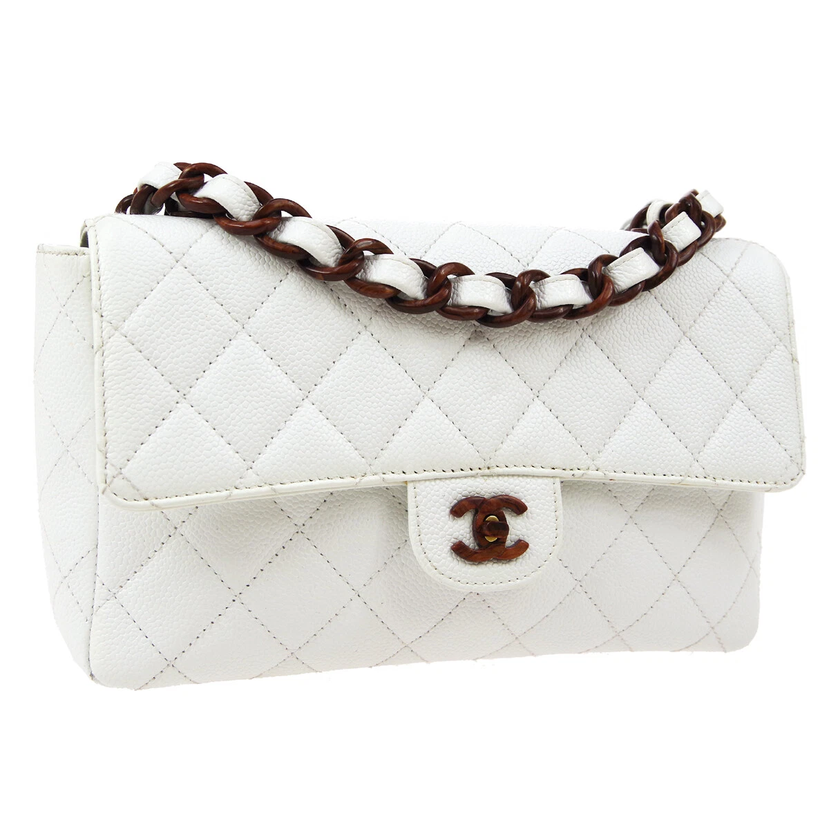 Chanel Black White Plexi Bag