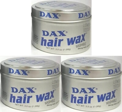 3 X Dax Hair Wax WASHABLE 99g Tin.