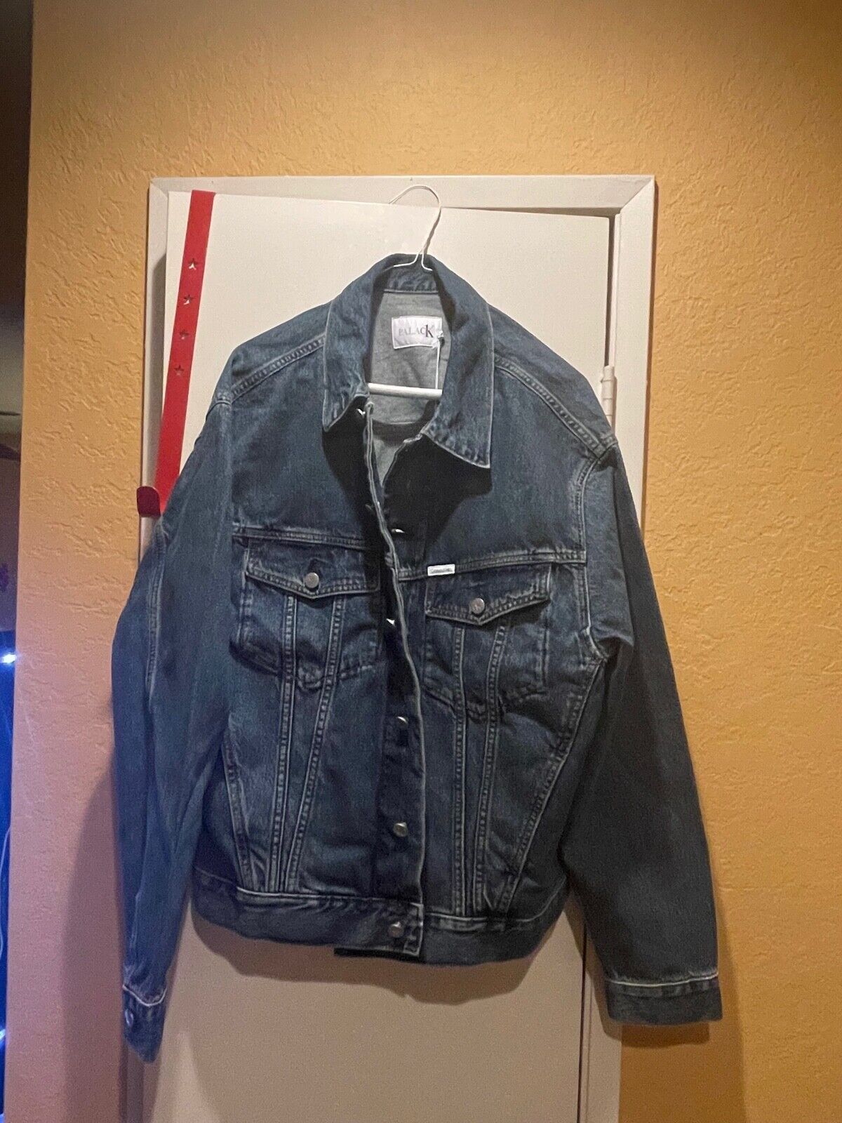 Palace Skateboards X Calvin Klein Relaxed Trucker Denim Jacket Size Medium