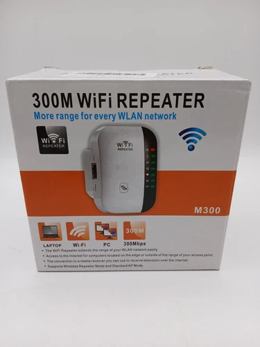 WiFi Range Extender 300M Wireless Repeater Amplifier Networking Booster UK Plug