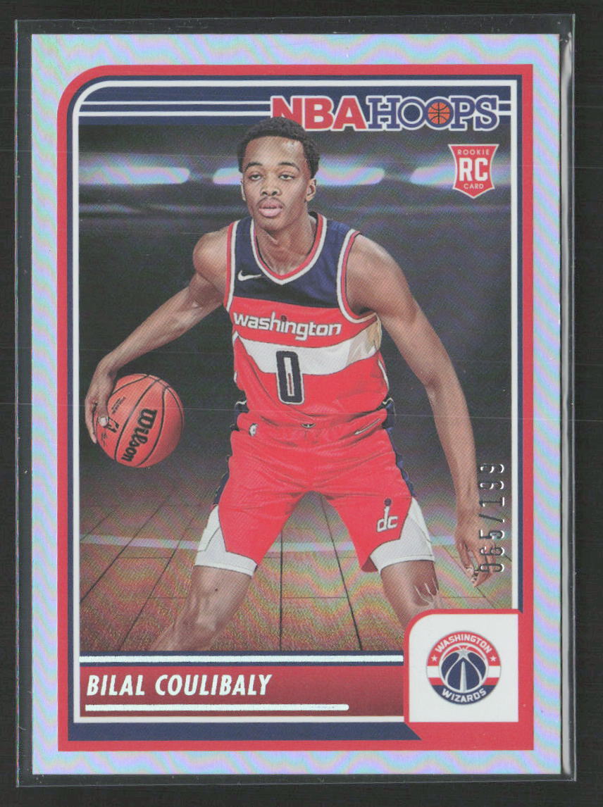 2023-24 Hoops #276 Bilal Coulibaly Silver #/199 Washington Wizards (O)