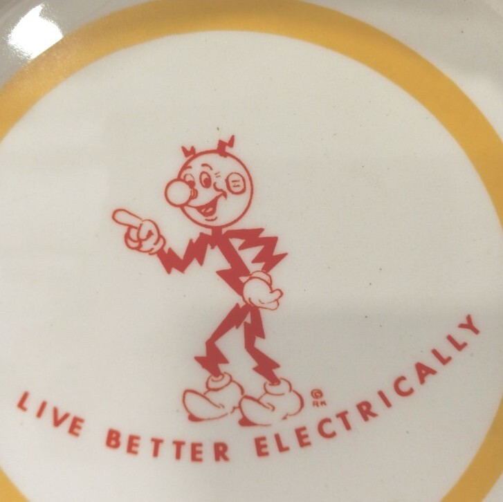 Vtg CERAMIC REDDY KILOWATT ASHTRAY 