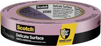 Scotch 2080EL-24E ScotchBlue Delicate Surfaces 0.94" Width x 60 yd, Purple