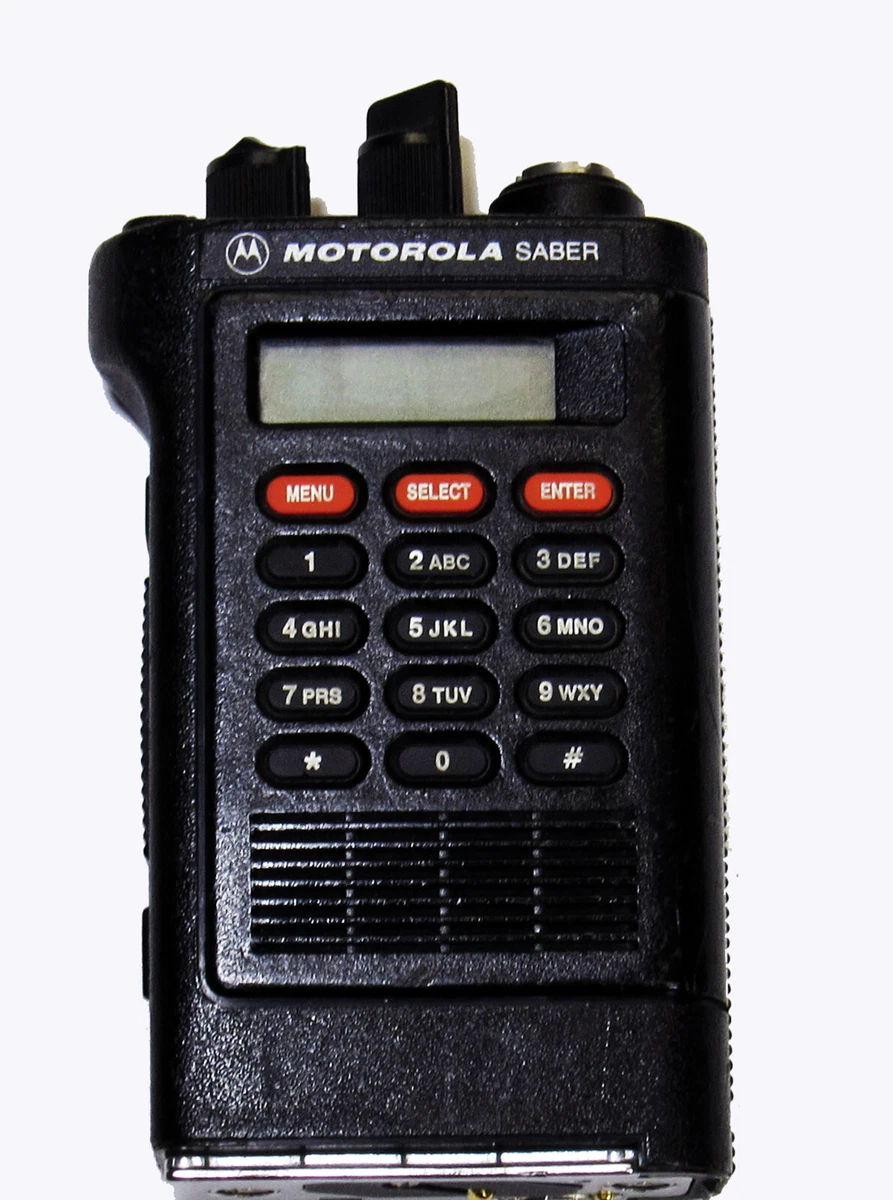 Motorola H43QXK7139CN Saber Model III VHF-HI Portable Radio with Encryption