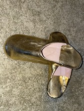 Orientalische marokkanische Babouche / Pantoffel Gold Größe 41 Leder