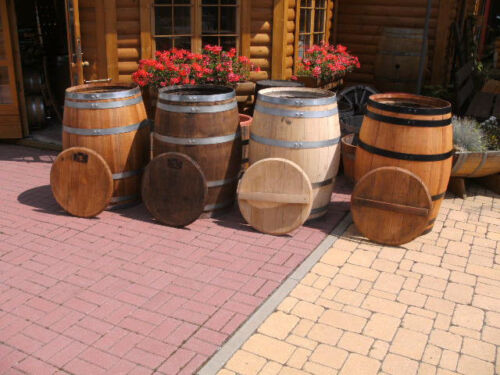 60Liter neues Kastanienholzfass Holzfass-H.63cm D.53cm Wasserfass Dekofass Fass - Bild 4 von 9