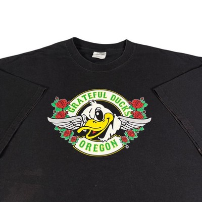 Oregon Ducks Grateful Dead Shirt Mens 3XL Black Grateful Ducks Graphic Tee tee