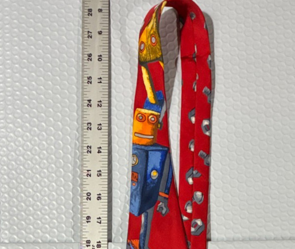 Basic Toy Robots Design Necktie - image 4