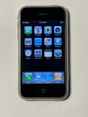Rare iOS 1.0.2 Apple iPhone 1st Generation - 8GB - Black A1203