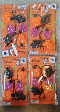 FOUR Disney Claire  s Halloween Minnie Mouse Light Up Necklace Orange Black Purpl