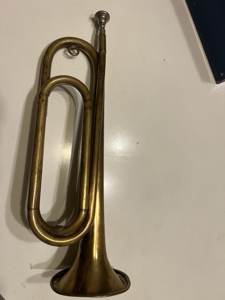 1930s Vintage Rexcraft Brass Bugle Boy Scouts of America w