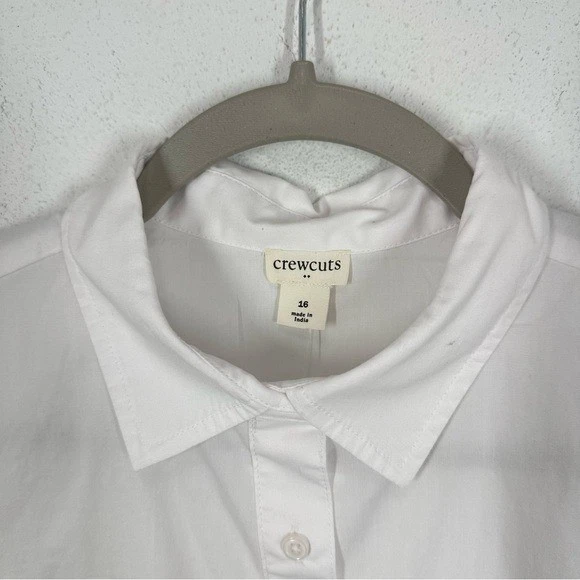 Crewcuts Girls' tie-front button-up shirt Summer Classic Preppy Size 16 NWT - Image 2 of 4