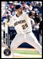2020 Topps Update Josh Lindblom Milwaukee Brewers #U-41