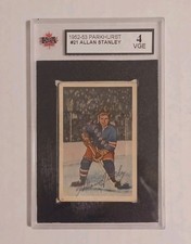 1952-53 Allan Stanley KSA 4 VGE Parkhurst Graded Vintage Hockey Card Rangers