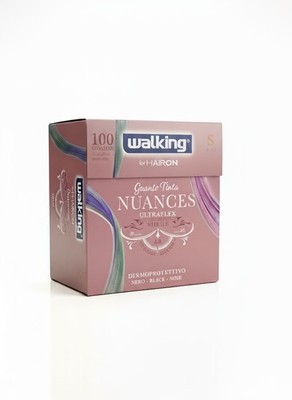 Nuances Ultraflex Nitril Schwarz Walking Handschuhe 100 Stück - Axima/S
