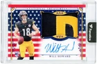 Will Howard Steelers Signed 2025 Panini National Treasures #175 7/10 Rookie Card