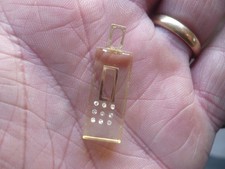 Pendentif ancien or massif 18 carats Diamants Signé Pascal MORABITO 3,1 cm L