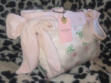 Bolso de Mano Juicy Couture Retro Cherry Daydreamer Crema y Rosa Viral Nuevo con Etiquetas