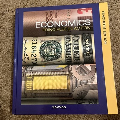 Economics Principles in Action Hardcover TEACHER EDITION - SAVVAS - New