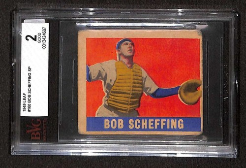 Bob Scheffing #160 1948 Leaf card