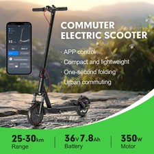 Adults' Dream Ride: 350W E-Scooter with 8.5" Tires for Birthday Christmas