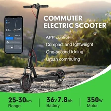 Adults' Dream Ride: 350W E-Scooter with 8.5" Tires for Birthday & Christmas!