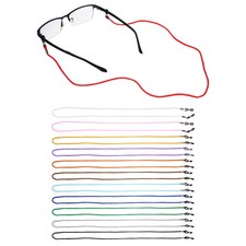 12 Pcs Eyeglass Chains, Nylon Glasses Lanyard for Women and Men, Colorful