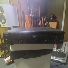 Sony RCD-W500C CD Recorder 5 Disc Changer Serviced Belts Tested Works