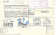 Schweiz Paketkarte 3000 Bern 1 Annahme  21 Jan 1982