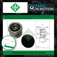 Overrunning Alternator Pulley fits GENESIS GV70 2.2D 2021 on D4HF Clutch INA New