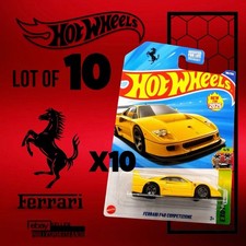 Lot Of 10: 2025 HOT WHEELS FERRARI F40 COMPETIZIONE YELLOW