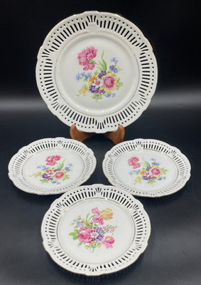 SCHWARZENHAMMER Porzellan Lochkuchen Kuchen Teller Set