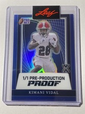 KIMANI VIDAL chargers 2024 Leaf Pro Set Metal Prismatic Blue Proof 1/1 (U2)