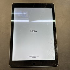 iPad Air 2 16gb Silver WiFi A1566 Cracked Screen Needs Repair