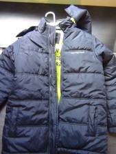 Calvin Klein Puffer Jacket Youth Navy Blue/ Green Outdoor Coat Boy Size L