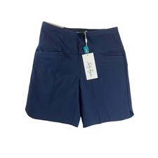 Lady Hagen 7" Inseam Women s Size XS Navy Pull On Tummy Control Shorts NEW