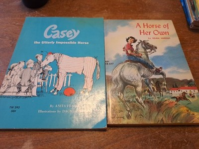 Lot 2 Vintage Scholastic Book Services 1st printing books horses
