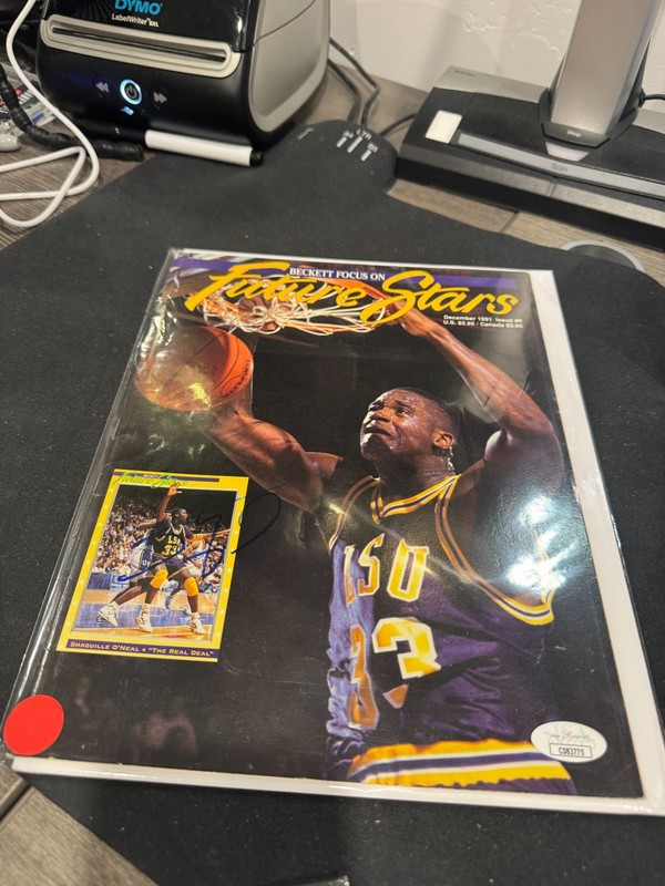 Beckett magazine Future Stars Shaquille O'Neal Autographed JSA