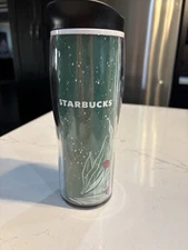 Starbucks Coffee 2020 Green Christmas Tree Red Holly Berry 16 oz Tumbler Mug Cup