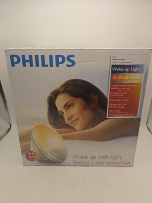 Philips SmartSleep Wake-Up Light Colored Sunrise SUNSET HF3520/60 READ