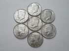 Lot of 7 - U.S. 1968-D Kennedy 40% Silver Half Dollar Coins = 1 Troy oz Silver+*