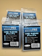 Lot of 10 - 100ct Ultra Pro Card Sleeves Soft / Penny 2 5/8" x 3 5/8" No PVC