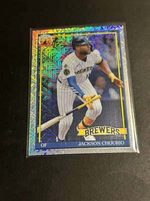 2026 Topps Series 1 - Jackson Chourio #91C-71 Silver/White Pack MOJO