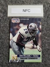 1991 Pro Set - 3rd Round Draft Choice Erik Williams #799 (RC)