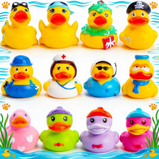 Rubber Ducks Toy Duckies for Kids,Baby Bath Toys, Toddlers Floater Duck Showers