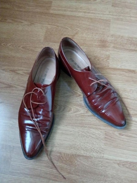 Women Emporio Armani Heels Brown Leather 37