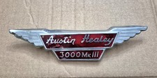 Original Austin Healey Chrome Bonnet Hood Car Badge 3000 Mk Iii Mark 3 Bj8 Oem Original Austin Healey Chrome Bonnet Hood Car Badge 3000 Mk Iii Mark 3 Bj8 Oem