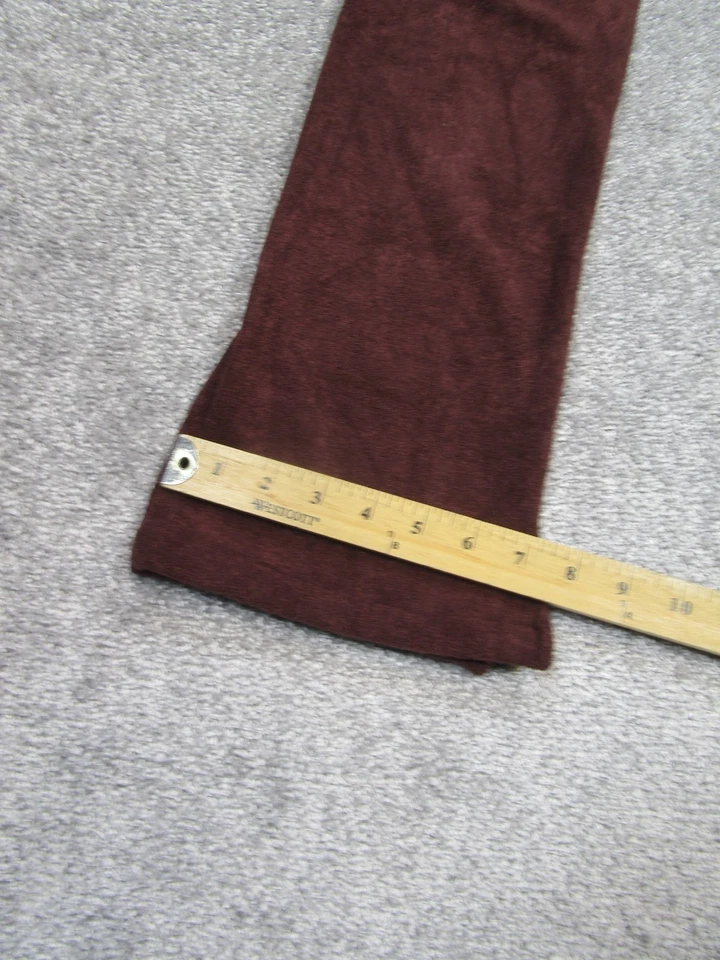 Pantalones Alo Niñas Grandes Rojo Marrón Elástico Terrycloth Pierna Recta Foto 4 de 4