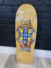 2021 NEW DOGTOWN X OZZY OSBOURNE Yellow Stain Shaped Skateboard DECK 10.125”