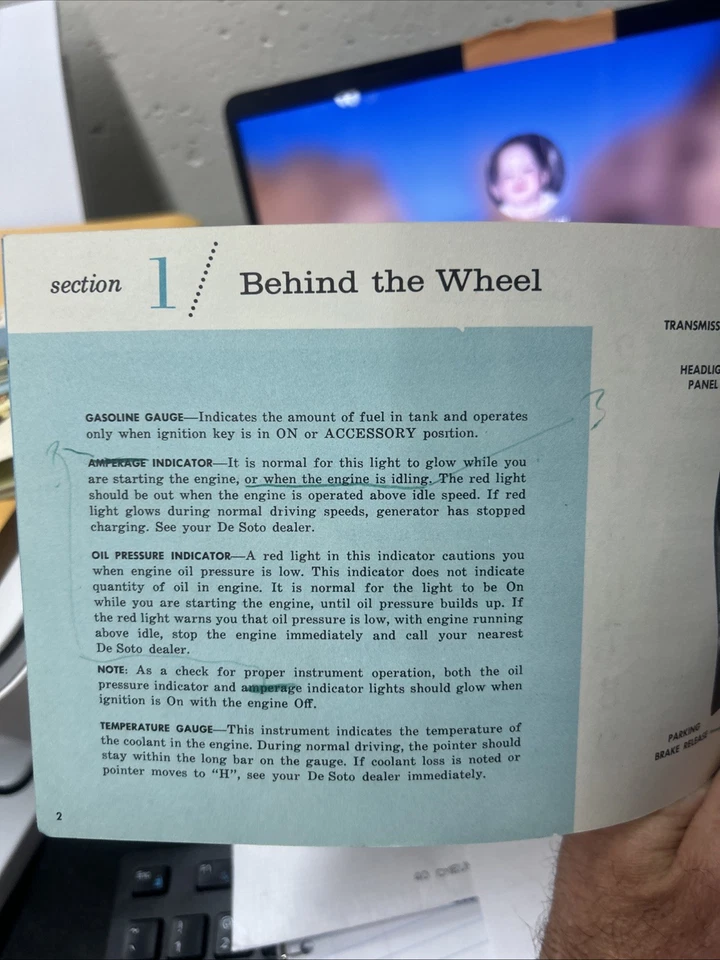 Manual del propietario De Soto 1960 revisado y corregido para 1961 Foto 2 de 4